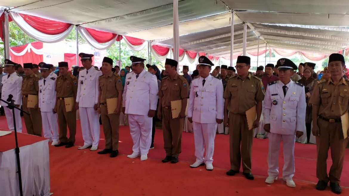 Pelantikan Enam Kades Terpilih di Kecamatan Sidomulyo Oleh Nanang, Berlanjut Serah Terima Jabatan