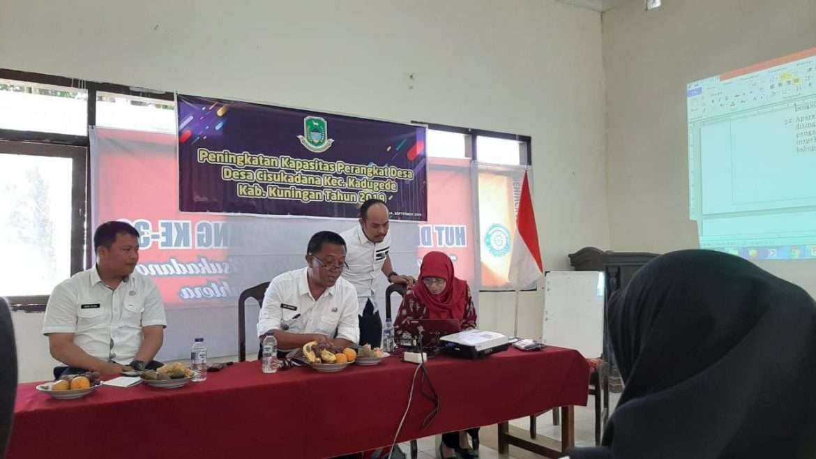 Pelatihan Peningkatan Kapasitas Bagi Perangkat Desa Cisukadana