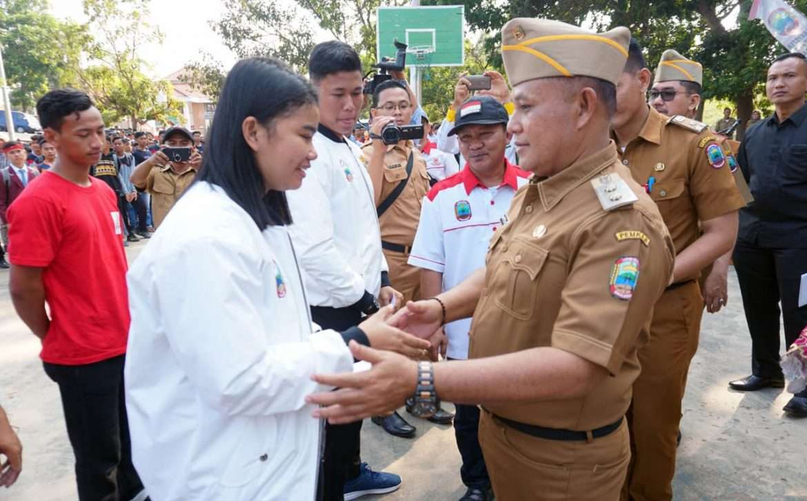 Haornas 2019, Plt Bupati Lampung Selatan Buka Turnamen Bola Voli dan Futsal Tingkat Pelajar