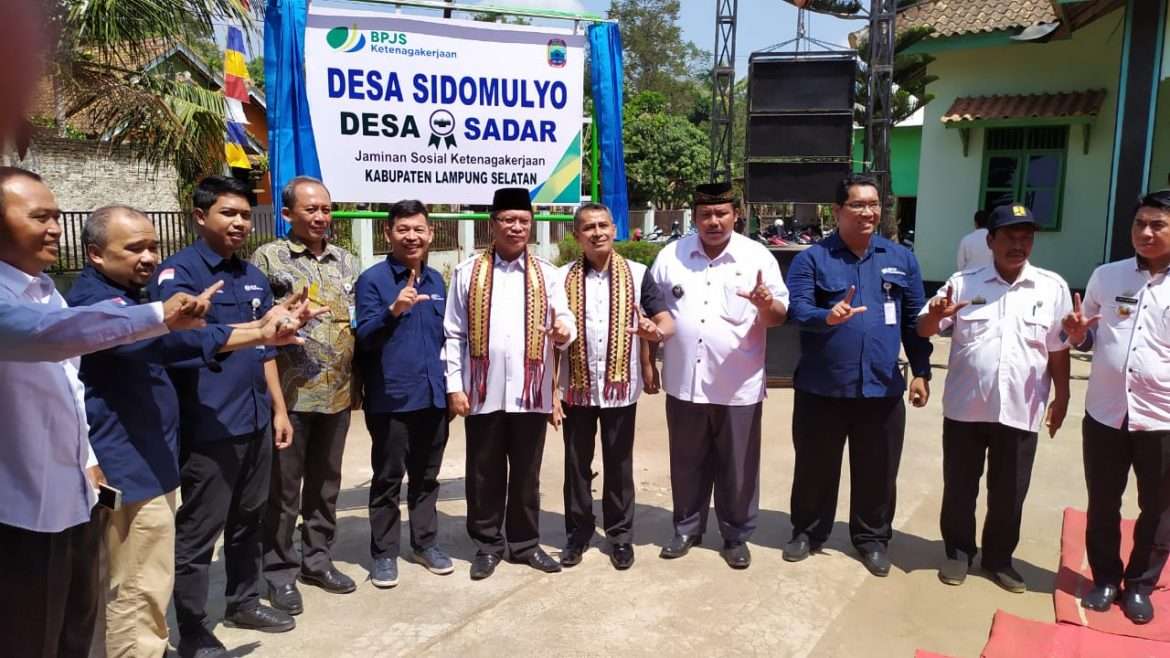 Desa Sidomulyo Launching Desa Sadar Jamsos Ketenagakerjaan