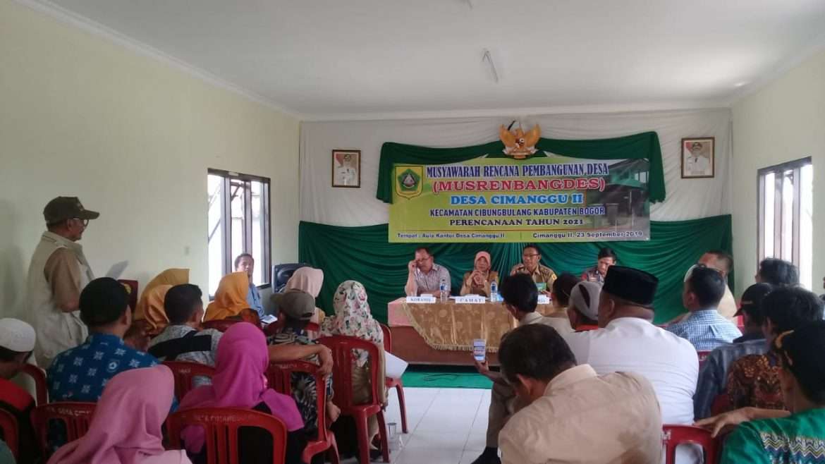 Musrenbang Desa Cimanggu II TAHUN 2021