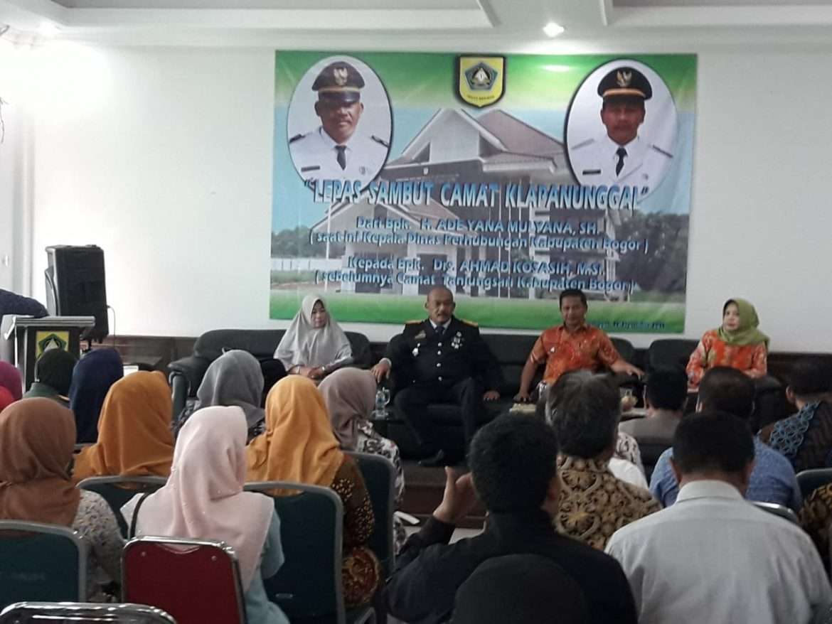 Camat Baru Klapanunggal Ajak Jaga Aset Dalam Acara Lepas Sambut