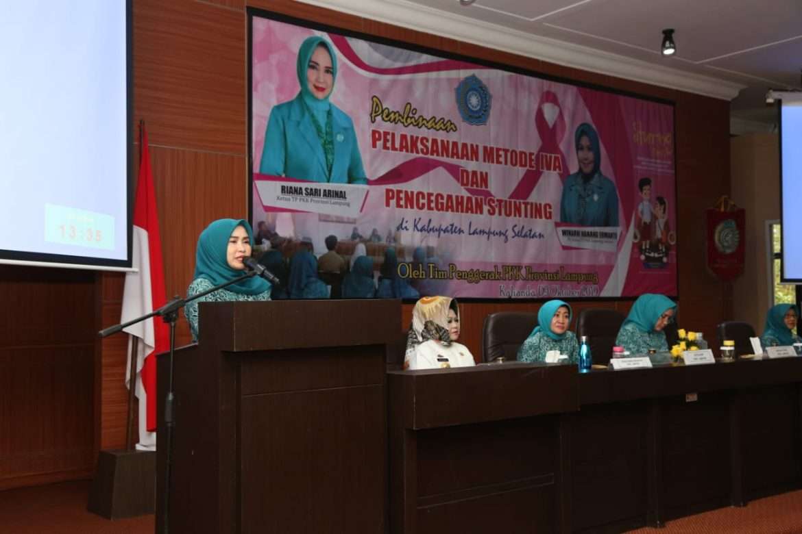 Ketua TP PKK Provinsi Lampung Buka PPM IVA dan Pencegahan Stunting di Lamsel