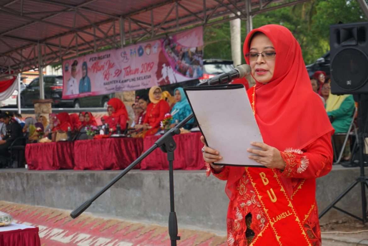 Pemkab Lampung Selatan Gelar Upacara Peringatan Hari Ibu, Semua Petugas Upacara Wanita