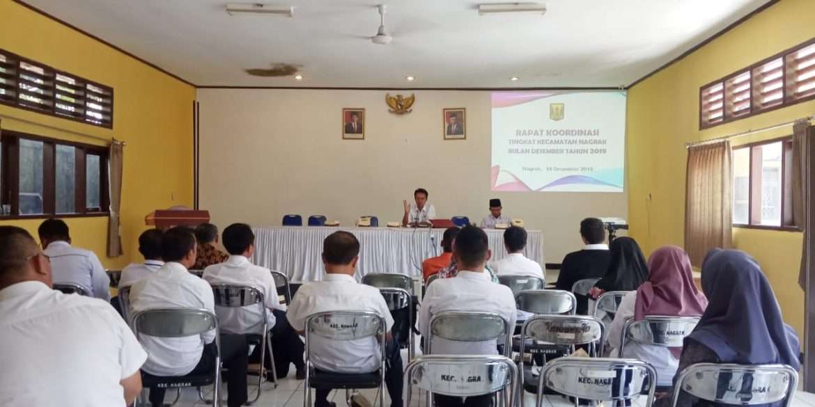 Rapat Koordinasi Tingkat Kecamatan Nagrak Bulan Desember Tahun 2019