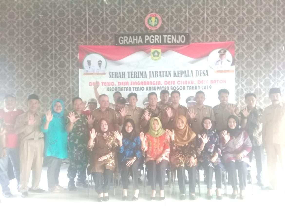 Kades Baru Akan Sejahterakan Warganya Ketika Sertijab di Kecamatan Tenjo