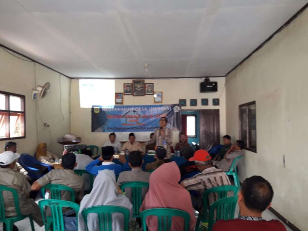 Pemdes Cikahuripan melaksanakan Musdes LPJ BUMdes