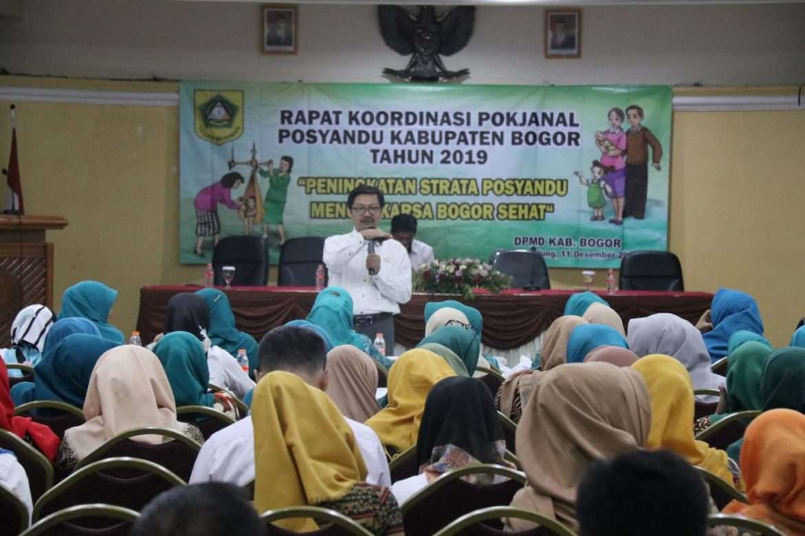 DPMD Kabupaten Bogor Ajak Pokjanal Posyandu Se-Kabupaten Bogor Tingkatkan Strata Posyandu Jadi Mandiri