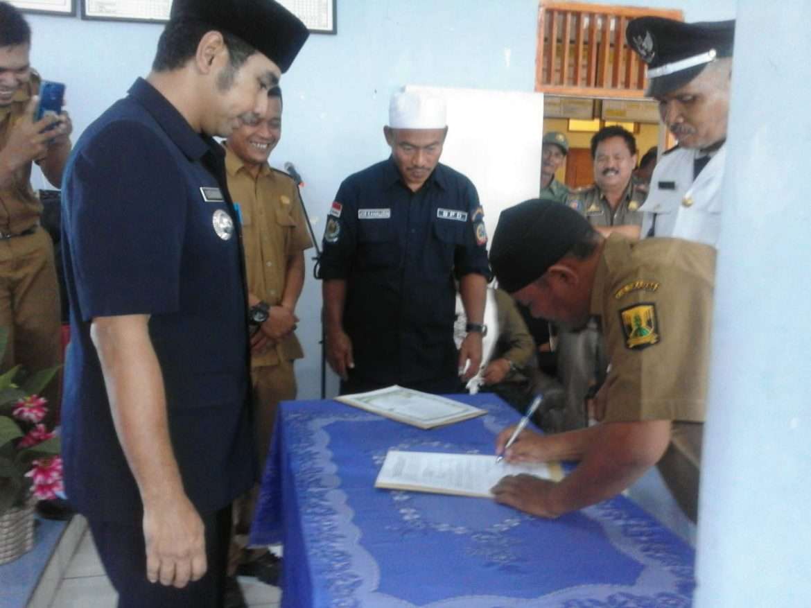 Pemdes Desa Mekarmukti Gelar Serah Terima Jaban Kades Priode 2019-2025