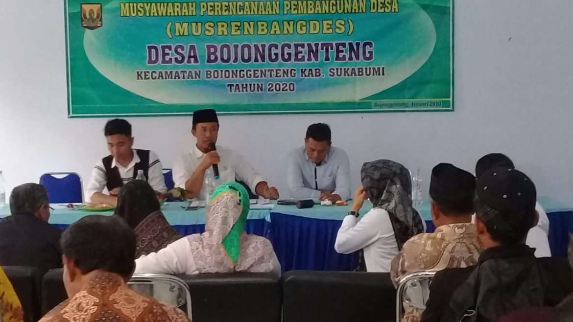 Pemdes Bojong Genteng Gelar Musrenbangdes 2021 Guna Serap Aspirasi Warga