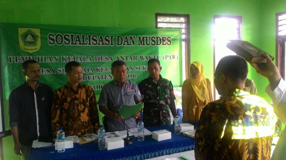 Sosialisasi Pemilihan Kepala Desa PAW Desa Sukaraja