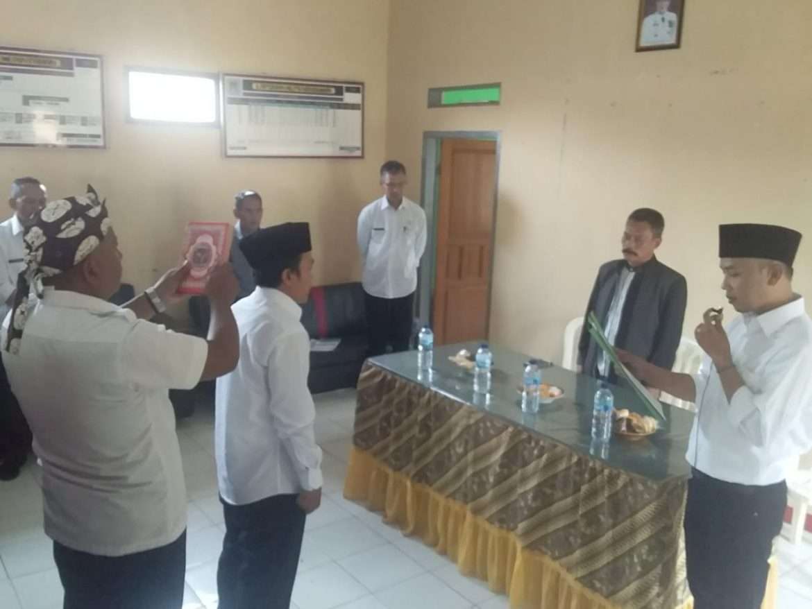 Antara Rakor dan Pelantikan Sekretaris Desa Cintadamai