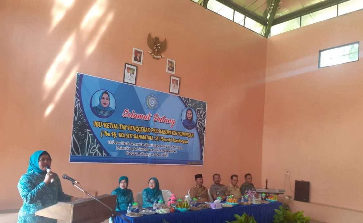 Bina Wilayah TP PKK Kabupaten Kuningan Kunjungi Desa