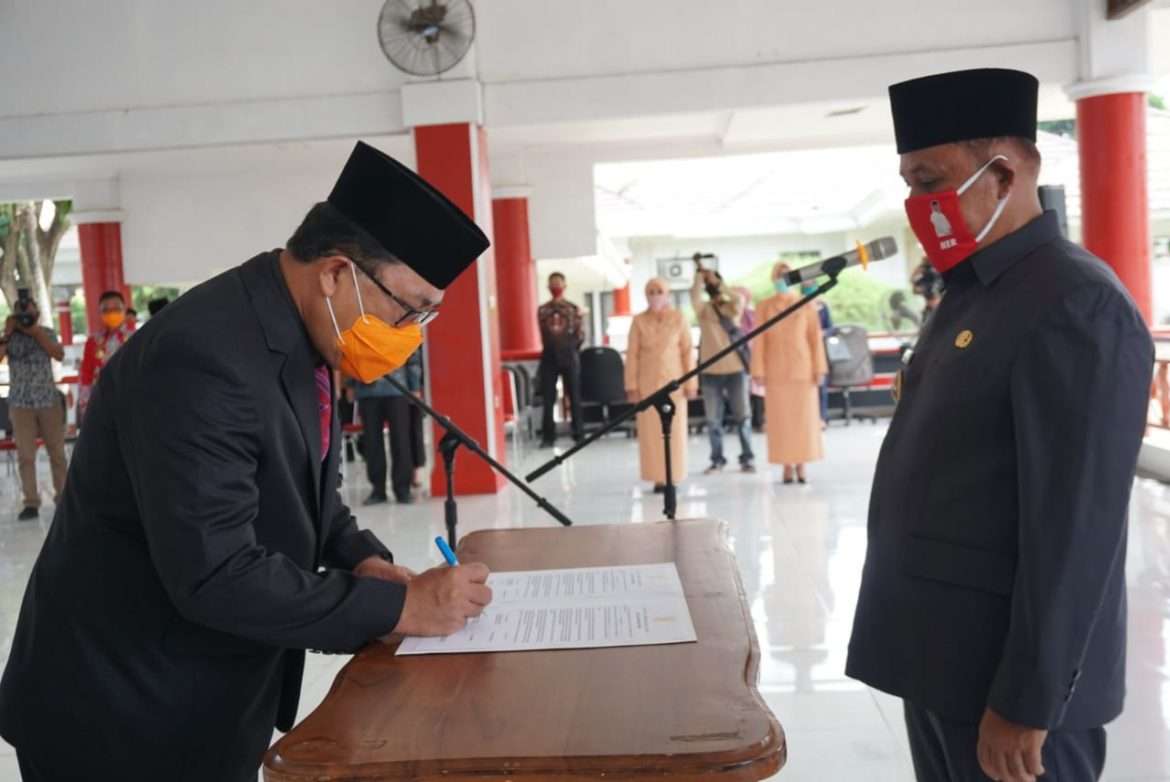 Nanang Ermanto Lantik Thamrin Jadi Pj Sekda Kabupaten Lampung Selatan