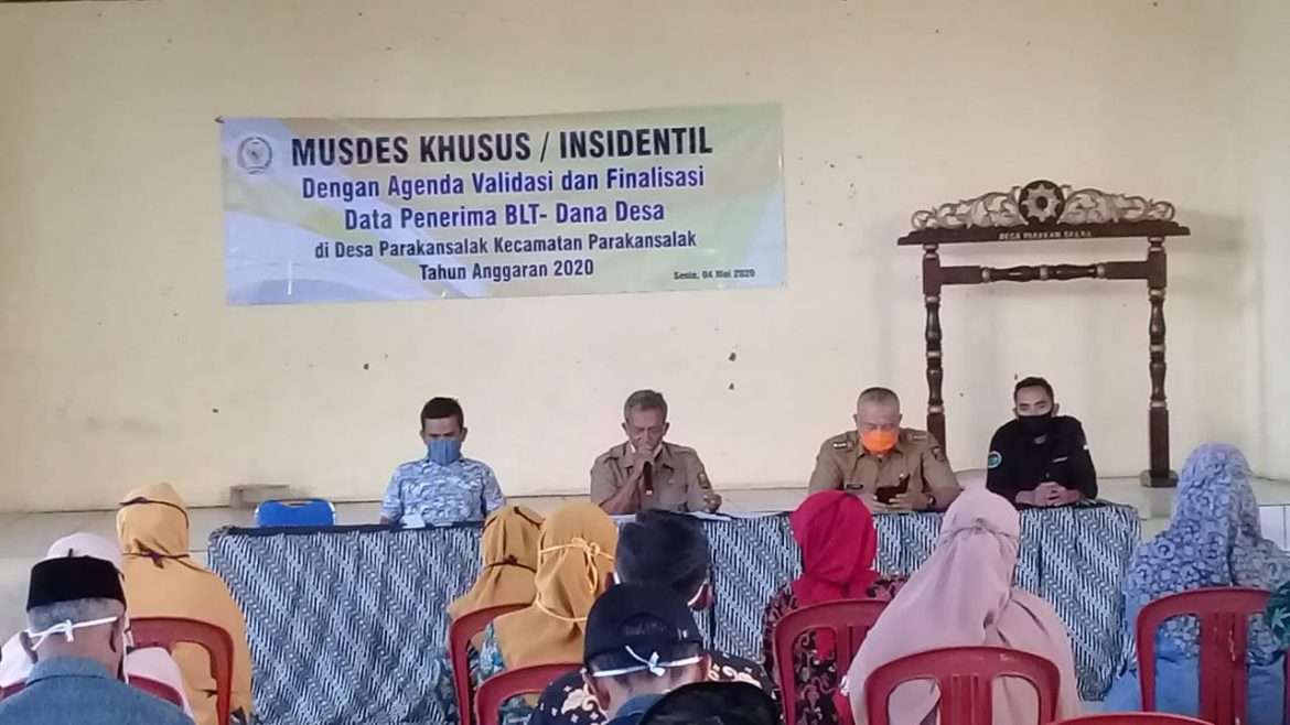 Pemdes Parakansalak Gelar Musdes Validasi Dan Finalisasi Data Penerima BLT DD