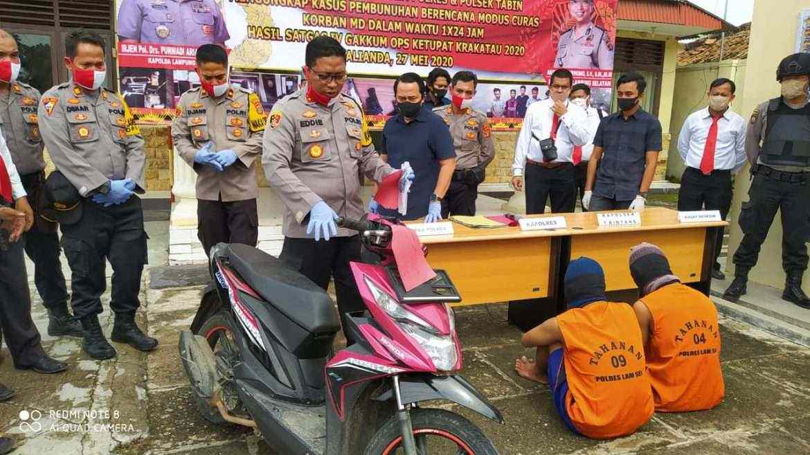 Polres Lamsel, Ungkap Kasus Pembunuhan di Tanjung Bintang