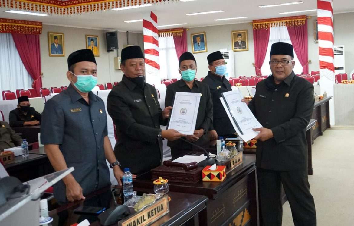 Sampaikan Rekomendasi LKPJ Bupati, DPRD Lampung Selatan Gelar Rapat Paripurna Secara Virtual