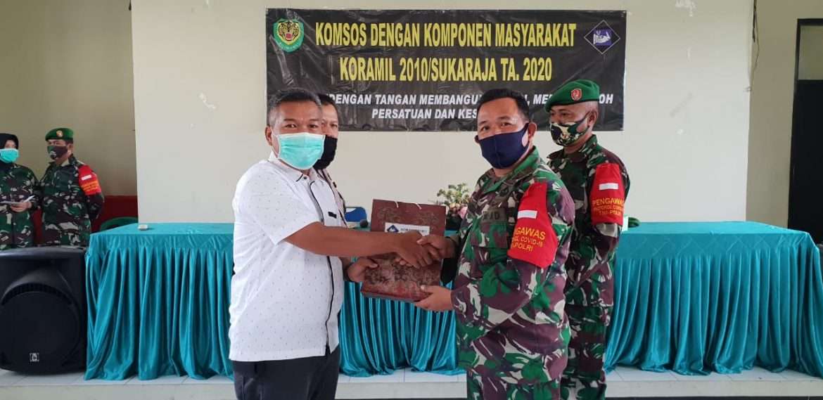 Komsos Koramil 2101 Sukaraja Bersama Komponen Masyarakat
