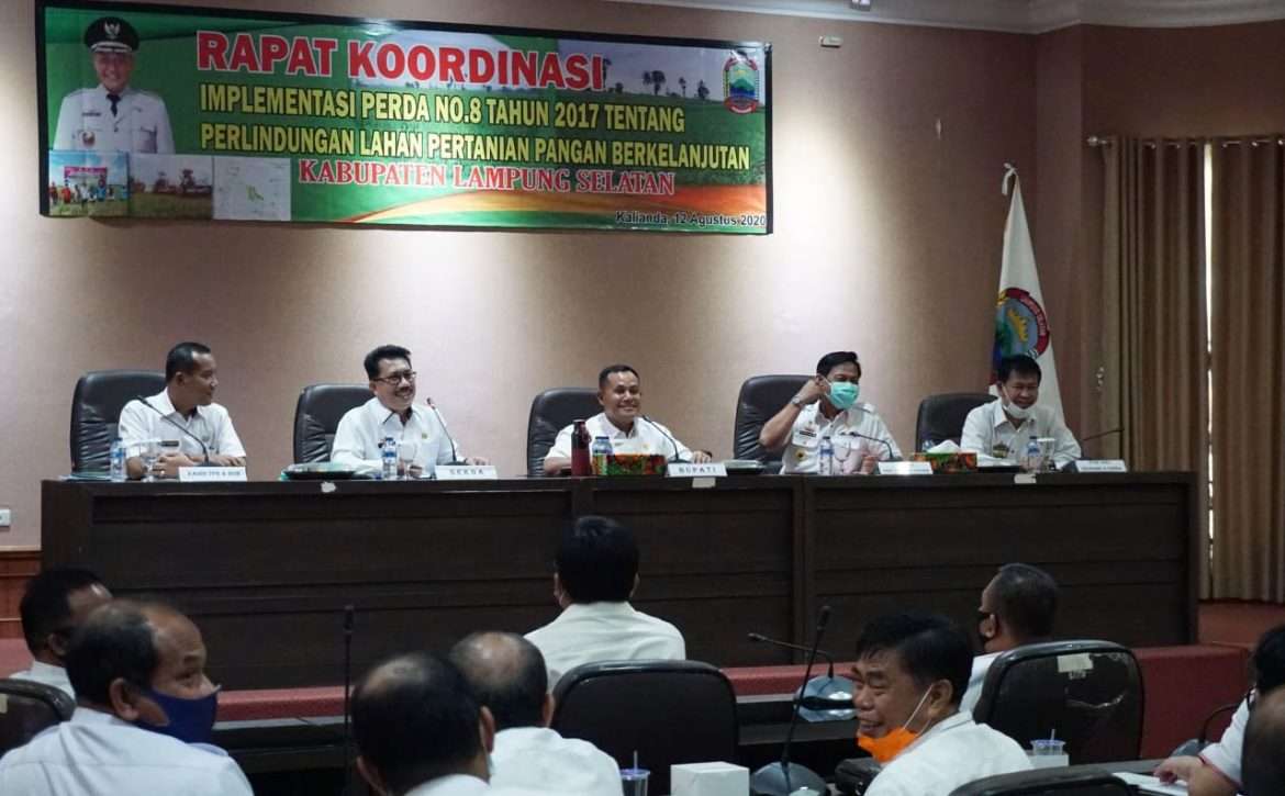 Jamin persyaratan Lahan Pertanian, Pemkab Lampung Selatan Komitmen Dukung PLP2B