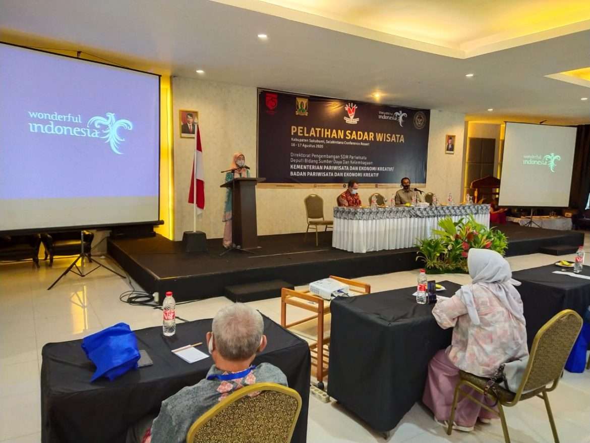 Dorong Pariwisata di Sukabumi, Kemenparkeraf Adakan Pelatihan Sadar WIsata bagi Pelaku UMKM dan Pengurus Pokdarwis