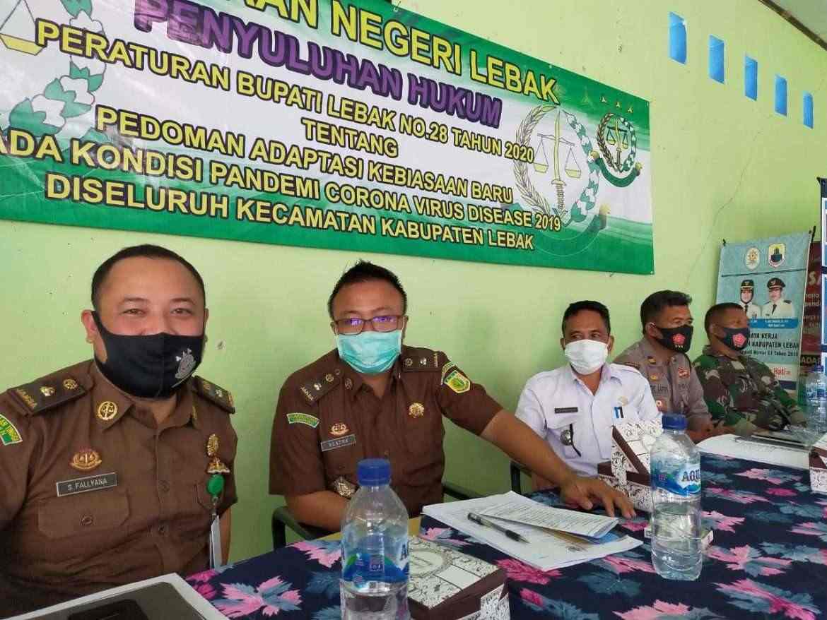 Kejari Lebak Sosialisasi Perbup No-28 Tahun 2020 Tentang Pedoman Adabtasi Kebiasaan Baru