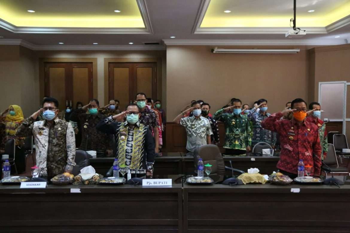 Pjs Bupati Lampung Selatan Ikuti Upacara Hari Kesaktian Pancasila 2020 Secara Virtual 