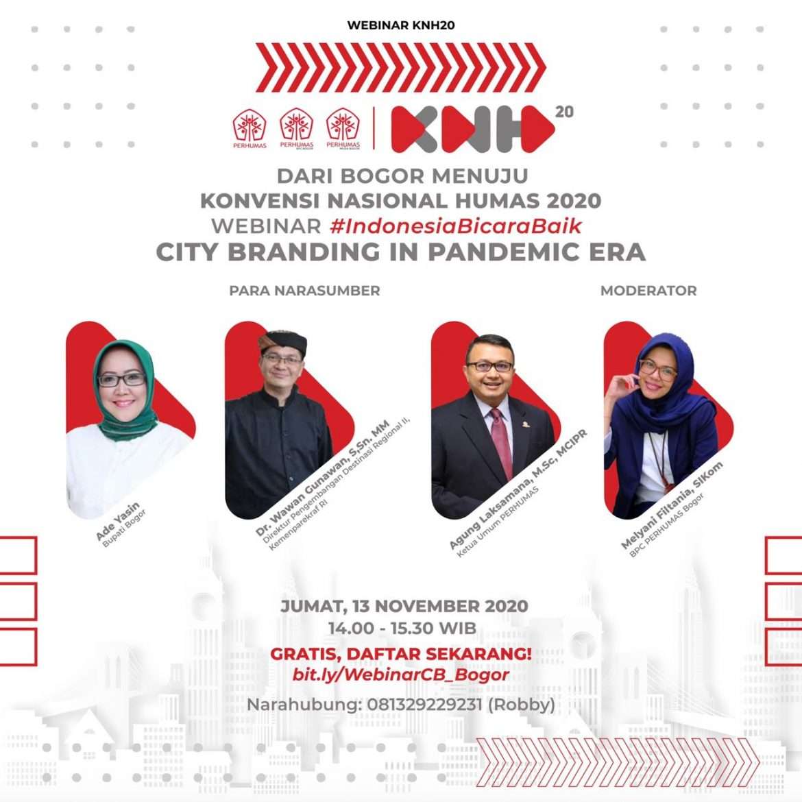 Perhumas Bogor Adakan Seminar Bahas City Branding Di Era Pandemi