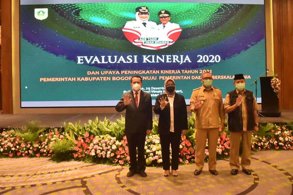 Pemkab Bogor Bersama Kemendagri Sinergi Optimalkan Kinerja Kabupaten Bogor  di Tahun 2021