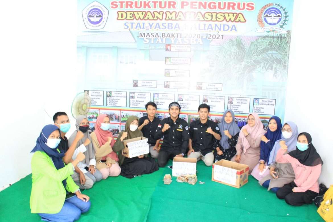 Dewan Mahasiswa STAI YASBA Kalianda Galang Dana korban Gempa Kalsel