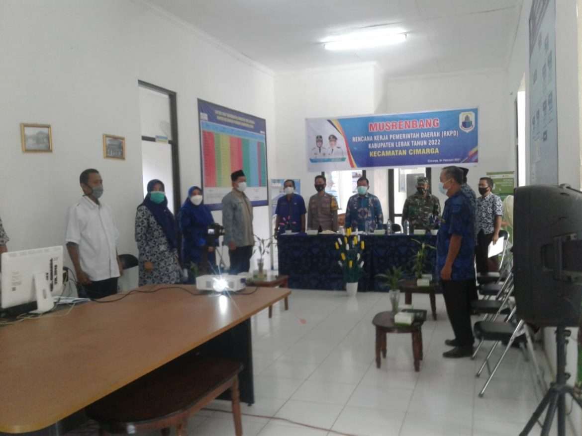 Musrembang Tahun 2022 Kecamatan Cimarga Dilakukan Virtual