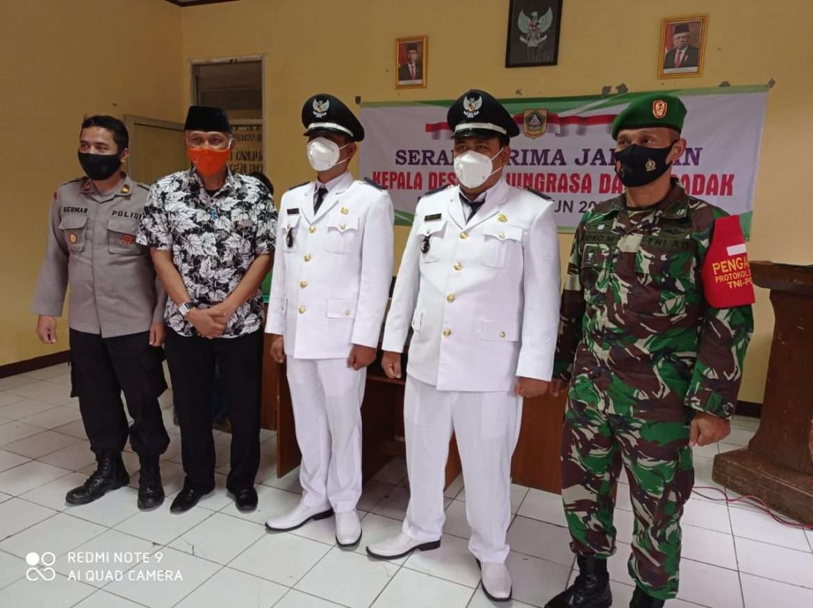 Dua Kepala Desa Tanjungsari Lakukan Sertijab Di Aula Kecamatan