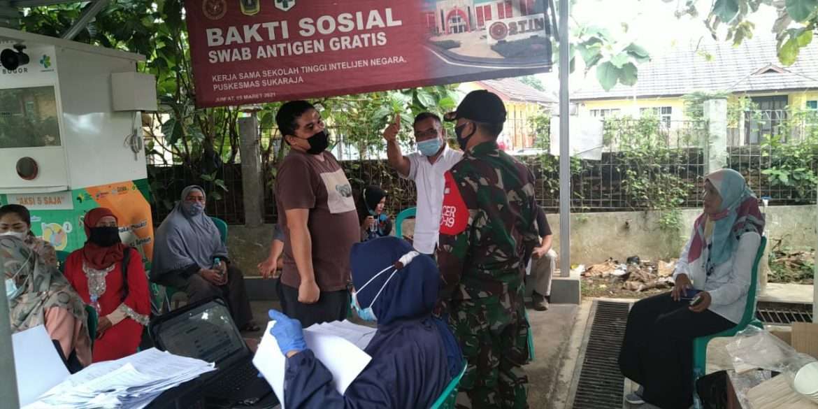 Vaksinasi Bagi Lansia Puskesmas Sukaraja Dipantau Satgas Covid-19