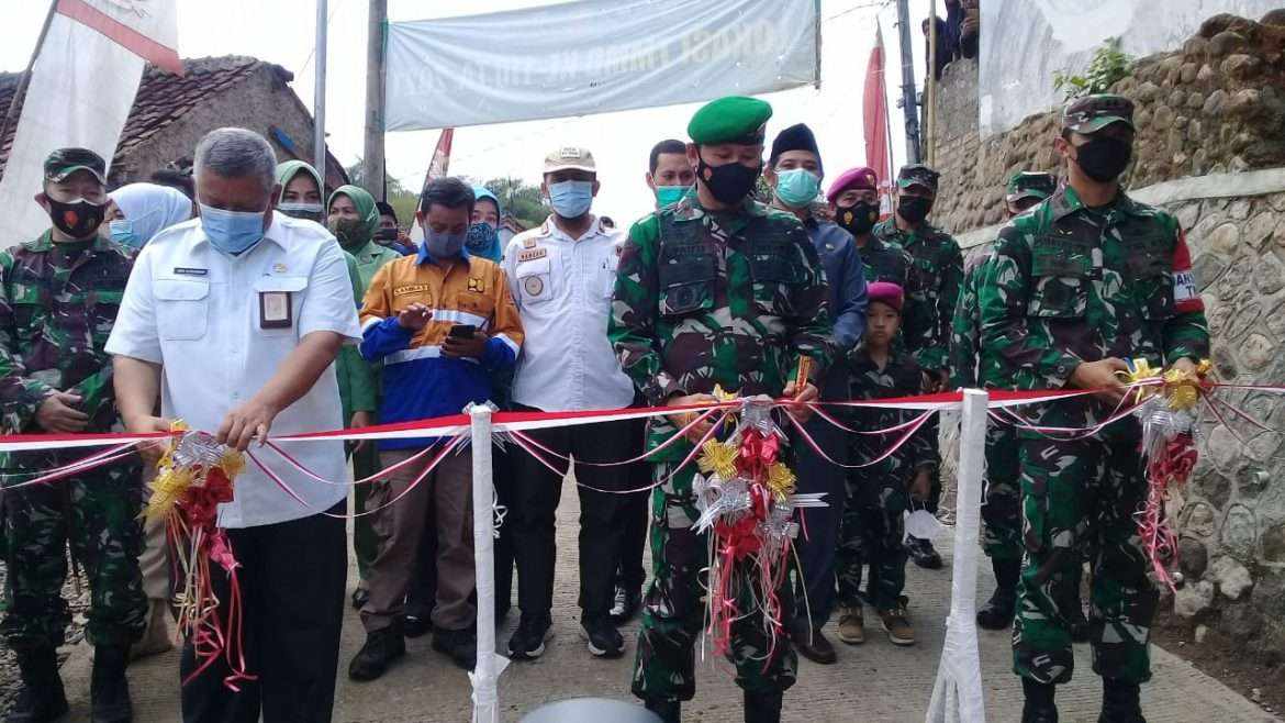 Danrem 061 Suryakencana, Berkat Gotong Royong Program TMMD Ke 110 Hasilkan Dua Terget Secara Optimal
