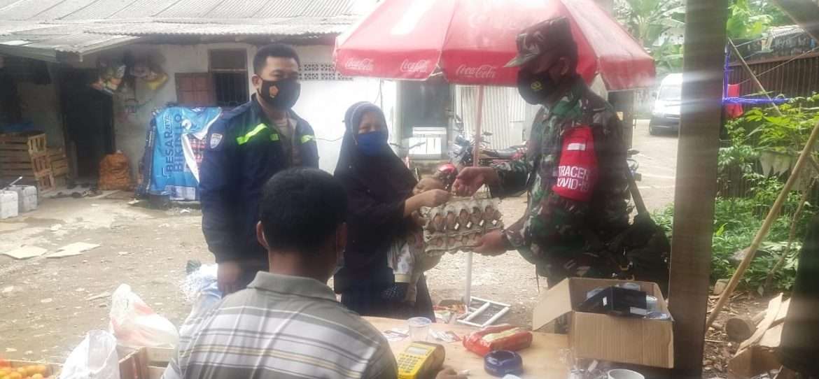 Satgas Covid-19 Desa Nagrak Pantau Pembagian Bansos