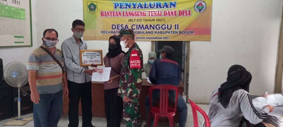 Pemerintah Desa Cimanggu II Bagikan BLT-DD 2021 Kepada 140 Kepala Keluarga