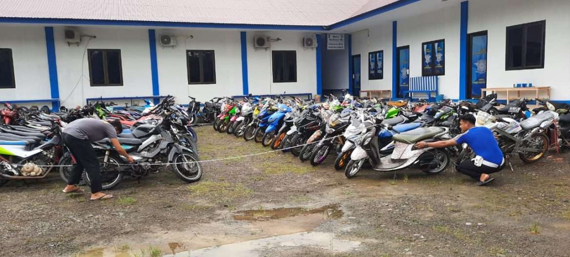 Respon Cepat Polres Pasangkayu Tanggapi Laporan, Amankan Puluhan Motor