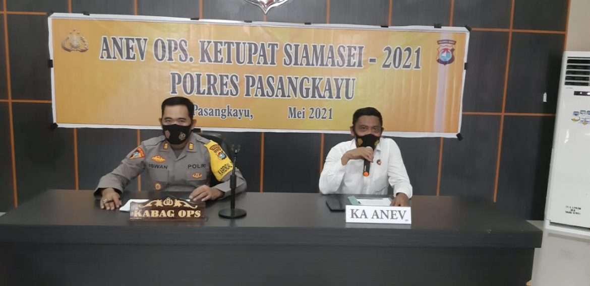 Polres Pasangkayu Putar Balik 276 Kendaraan  Selama Pelaksanaan Ops Ketupat Siamasei 2021.